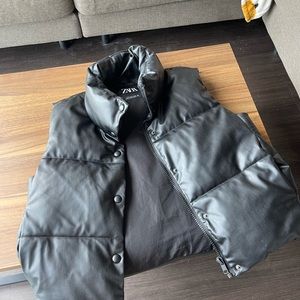 Zara black vest